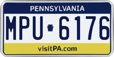 PA license plate MPU6176