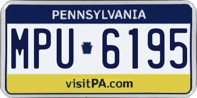 PA license plate MPU6195