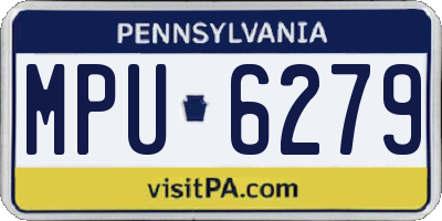 PA license plate MPU6279