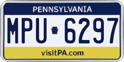 PA license plate MPU6297