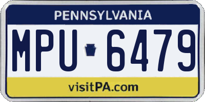 PA license plate MPU6479