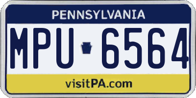 PA license plate MPU6564