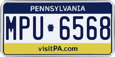 PA license plate MPU6568