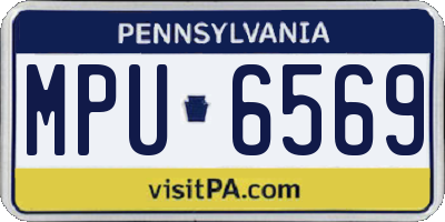PA license plate MPU6569