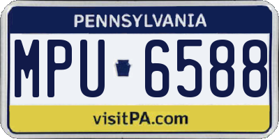 PA license plate MPU6588