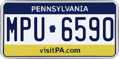 PA license plate MPU6590