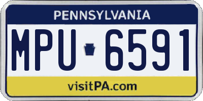 PA license plate MPU6591