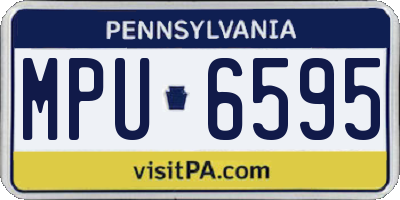 PA license plate MPU6595