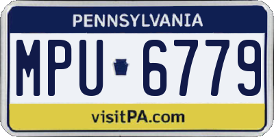 PA license plate MPU6779