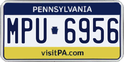 PA license plate MPU6956