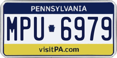 PA license plate MPU6979