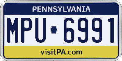 PA license plate MPU6991