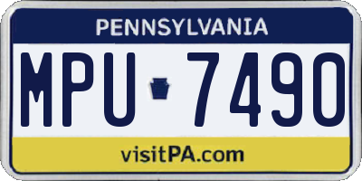 PA license plate MPU7490