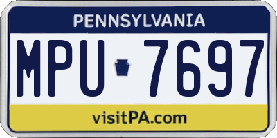 PA license plate MPU7697