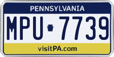 PA license plate MPU7739