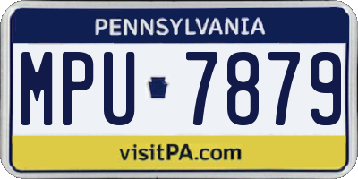 PA license plate MPU7879