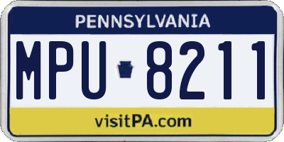 PA license plate MPU8211