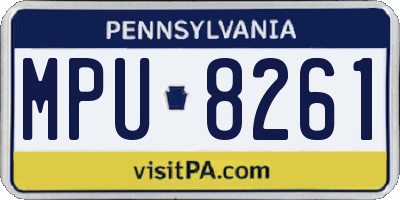 PA license plate MPU8261