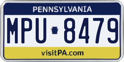 PA license plate MPU8479