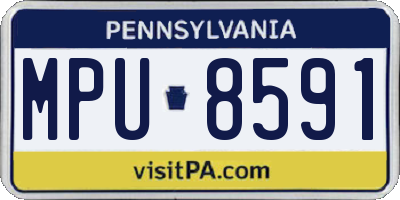 PA license plate MPU8591