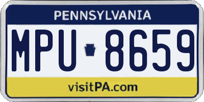 PA license plate MPU8659