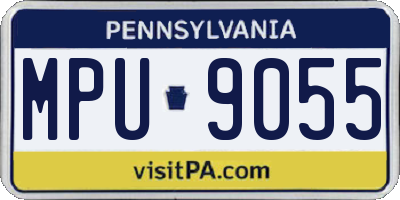 PA license plate MPU9055