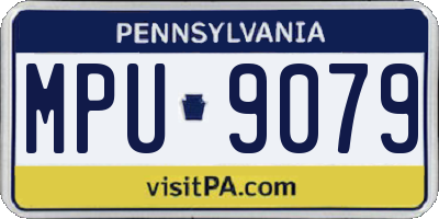 PA license plate MPU9079