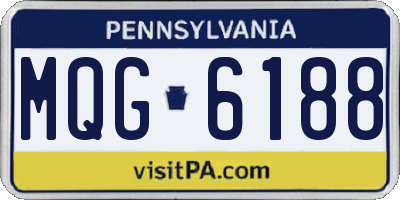 PA license plate MQG6188