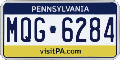 PA license plate MQG6284