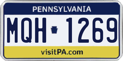 PA license plate MQH1269