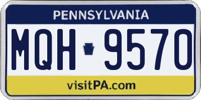 PA license plate MQH9570