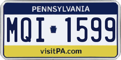 PA license plate MQI1599