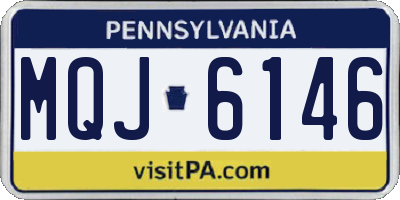 PA license plate MQJ6146