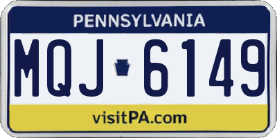 PA license plate MQJ6149