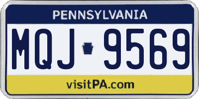 PA license plate MQJ9569