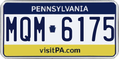 PA license plate MQM6175