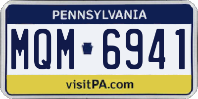 PA license plate MQM6941