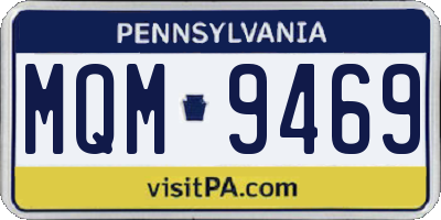 PA license plate MQM9469