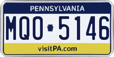 PA license plate MQO5146