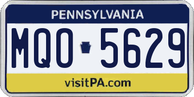 PA license plate MQO5629