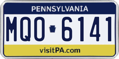 PA license plate MQO6141