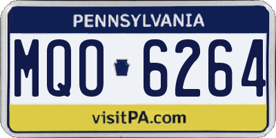 PA license plate MQO6264