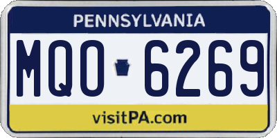 PA license plate MQO6269