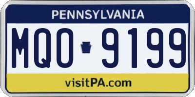 PA license plate MQO9199