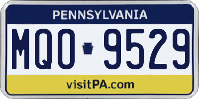 PA license plate MQO9529