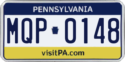 PA license plate MQP0148