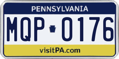 PA license plate MQP0176
