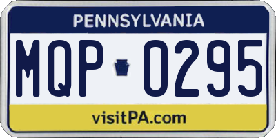 PA license plate MQP0295