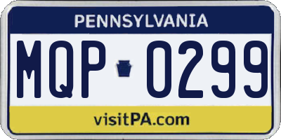 PA license plate MQP0299