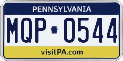 PA license plate MQP0544